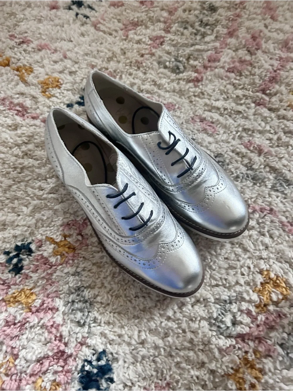 Boden silver loafer sneaker 7